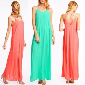 NWT Coral Summer Dress M